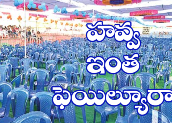 వైకాపా సభ మరీ ఇంత ఫెయిల్యూరా?