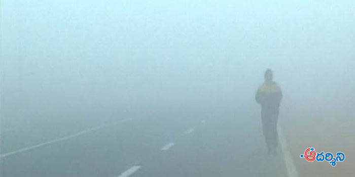snow fog covers delhi and north india