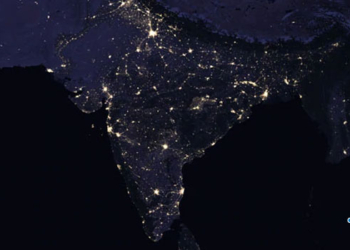 india at night