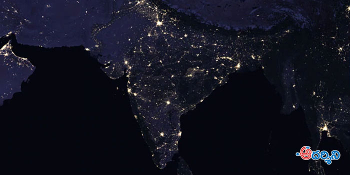 india at night