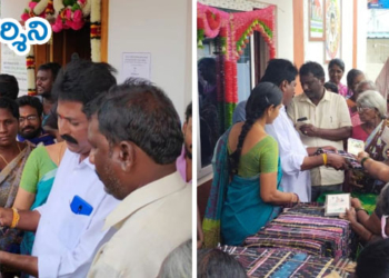 satyavedu news తుపాను బాధితులకు దుప్పట్ల పంపిణీ