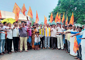nagari news నిండ్ర మండలంలో టీడీపీ నిరసన ప్రతిజ్ఞ