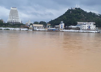 srikalahasti news సువర్ణముఖి పరవళ్లు, పొంగుతున్న వాగులు