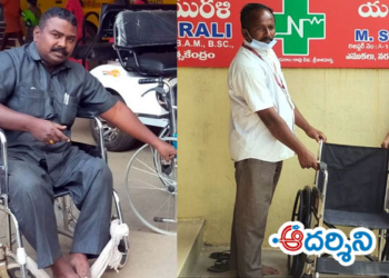 ‘ఆదర్శిని’ వార్తకు స్పందన : ఆలయానికి నంద వితరణ