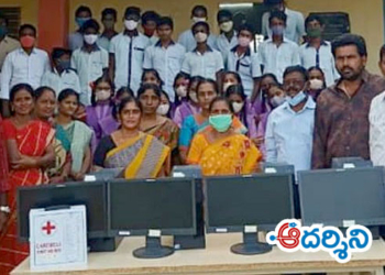 satyavedu news శ్రీసిటీ- క్రియా యూనివర్సిటీచే కంప్యూటర్ల వితరణ