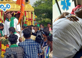 మహా పాదయాత్రలో సొమ్మసిల్లిన బొజ్జల 