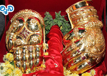 శ్రీ‌వారికి వజ్రాల బంగారు వరద-కటి హస్తాలు