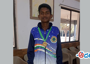 జాతీయ బ్యాడ్మింటన్ లో నగరి క్రీడాకారుడి ప్రతిభ