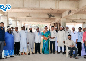 nagari news షాదీ మహల్ పనులను పర్యవేక్షించిన రోజా 