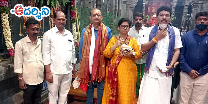 srikalahasti news ముక్కంటి సేవలో యూపీఎస్సీ కార్యదర్శి